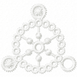 3D Specialty Lace And Swan Embroidery Design 5